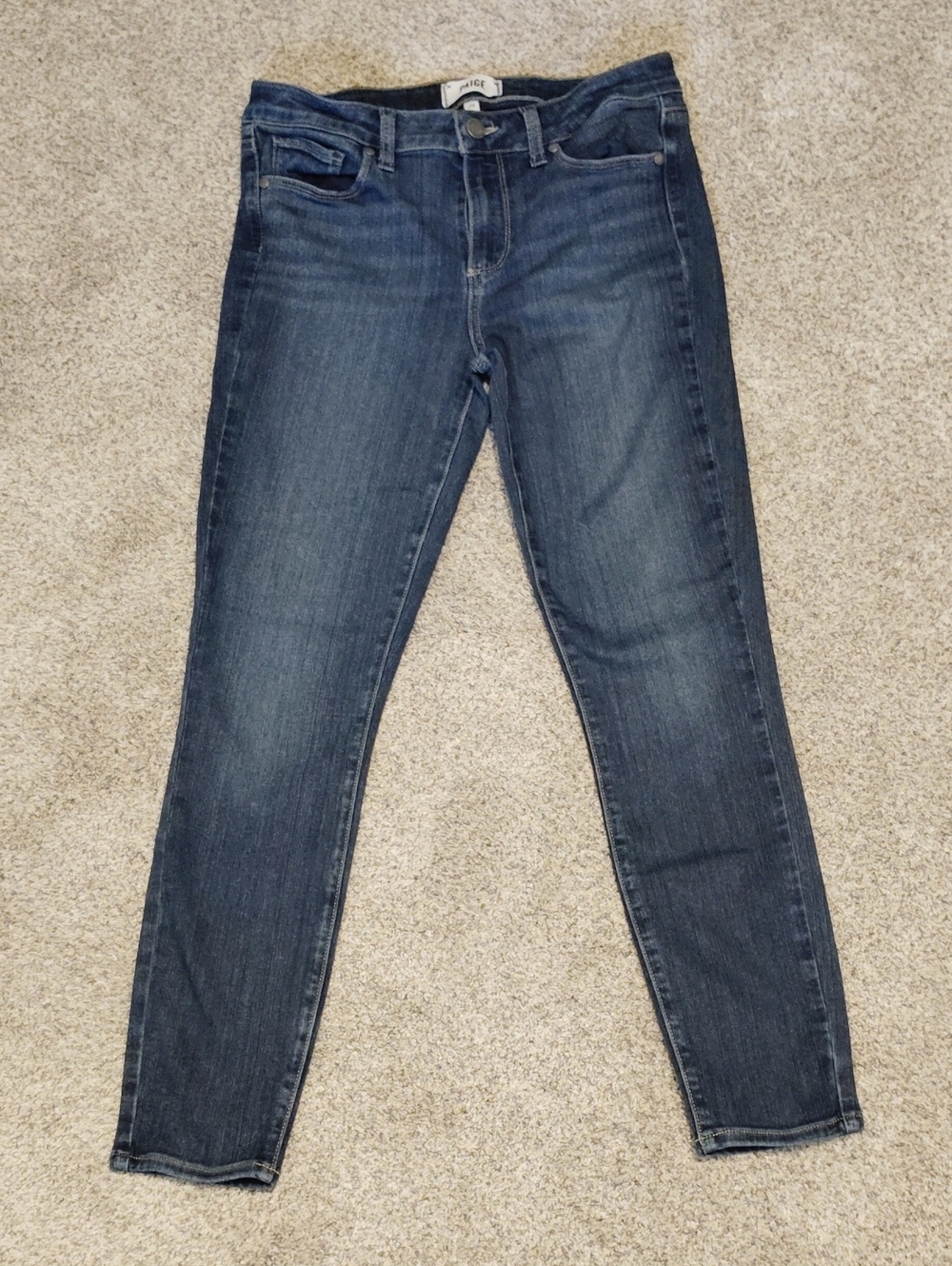 PAIGE Dark Blue Skinny Jeans